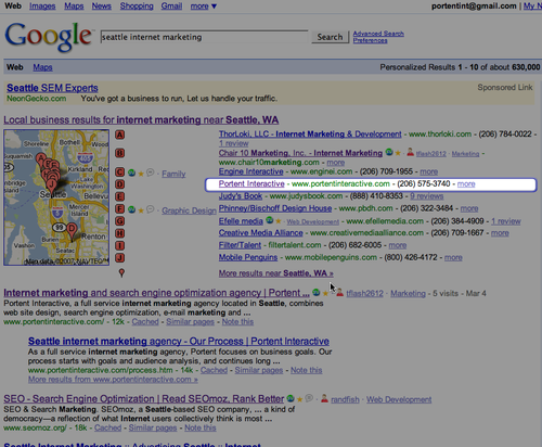 woo hoo - a better local search result