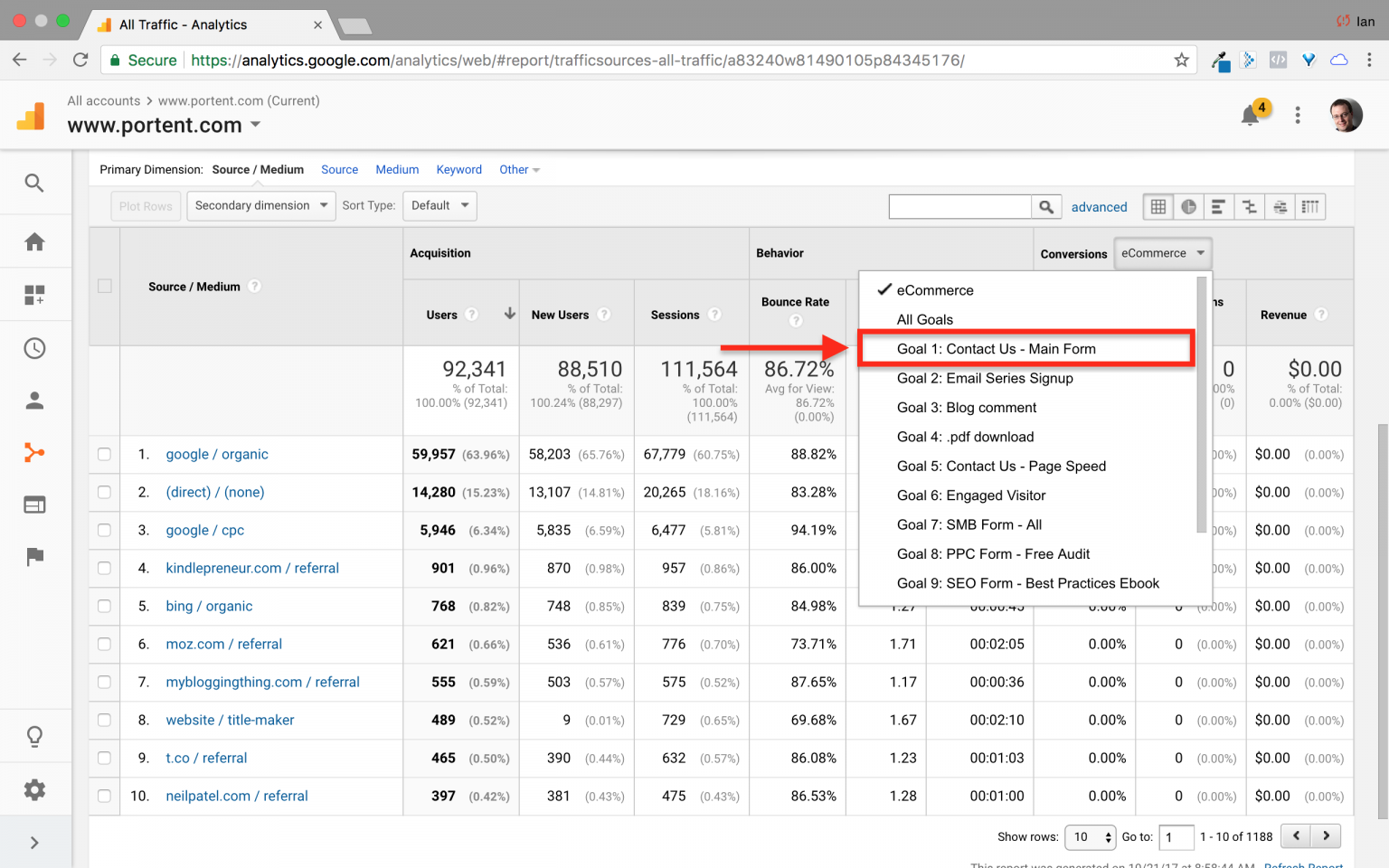 Adjust Google Analytics to focus on the metrics that drive *your* business. Default is not your friend.