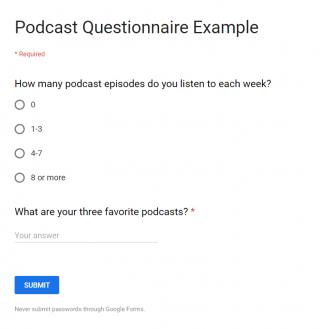 panoply podcast survey