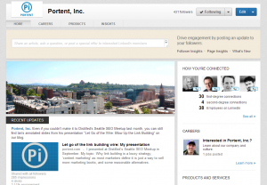 Portent LinkedIn Company Page