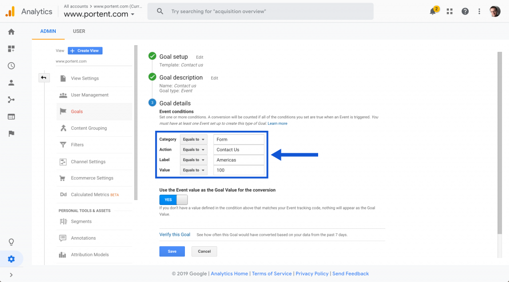 Example of Event Tracking