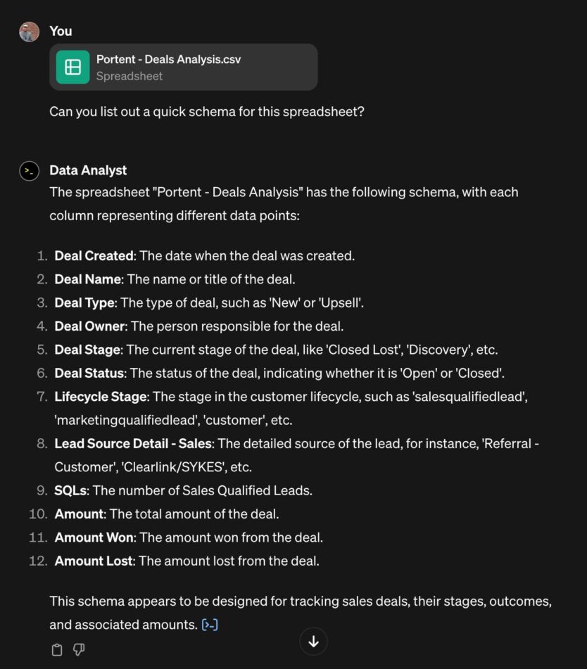 Portent Example Guide: Using GPT for Digital Marketing Analytics (with examples) - Portent